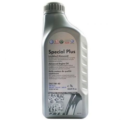 Масло моторное синтетическое VAG "SPECIAL PLUS 5W-40", 5л G052167M4